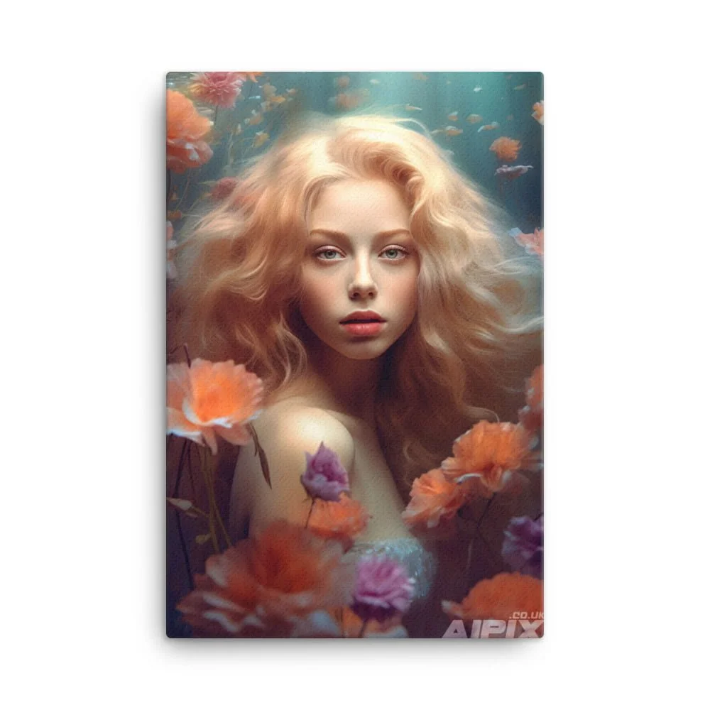 ethereal divinity underwater portrait canvas