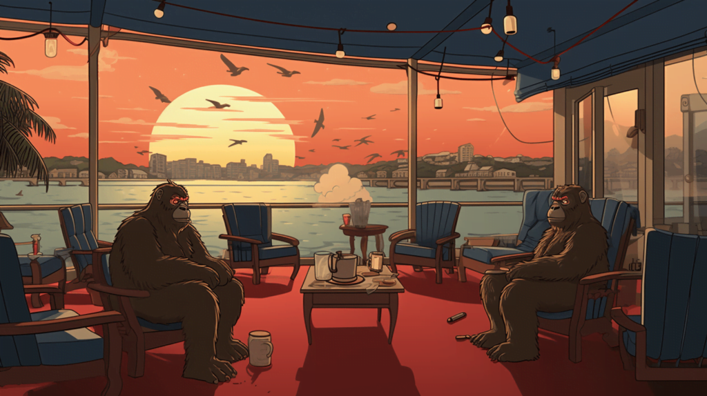bored ape yacht club nft cartoon