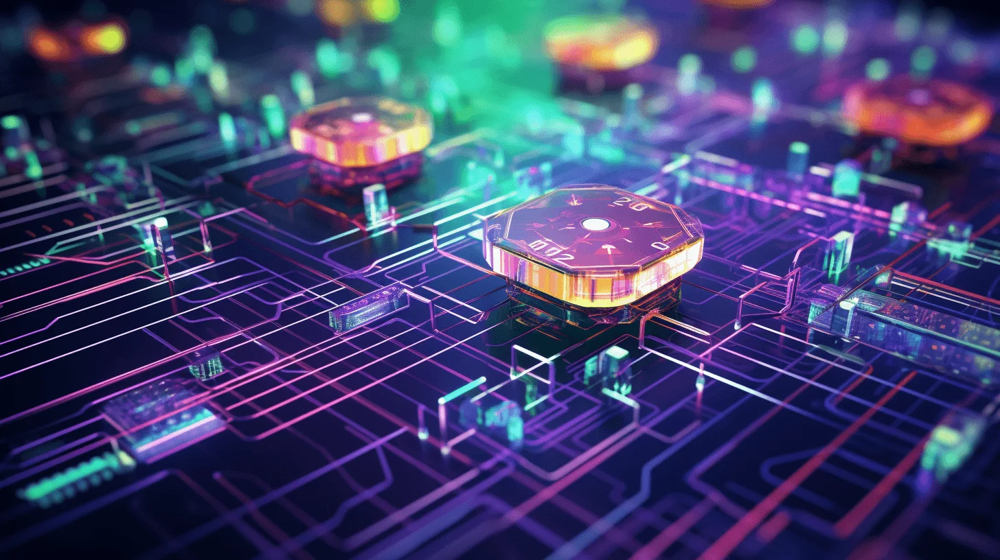 How NFT Art Works: Best Explanation in 4 Easy Steps circuit board depicting blockchain technology